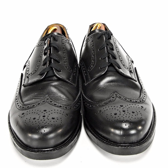 NINE AND CO. MEN SIZE 10 ITALIAN BLACK  DRESS SHOE - Picture 5 of 8